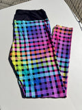 Rainbow Gingham Leggings