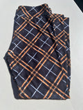 Orange Plaid Leggings