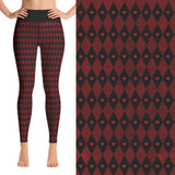 Queen of Hearts - Harlequin Leggings