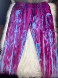 Purple Cascade Leggings with pockets